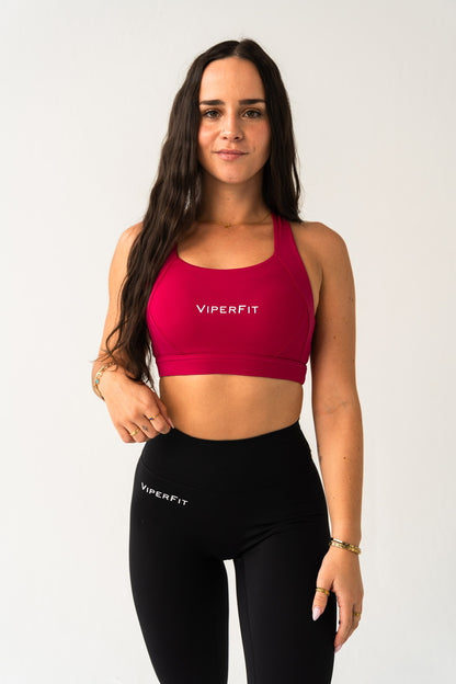 Pulse Sports Bra - Rose Red